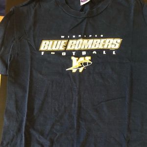 Navy Winnipeg Blue Bombers short sleeved tee-shirt